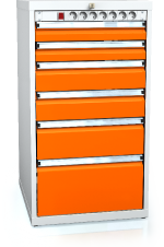 Unterbaublöcke für Werkbänke 1018 x 555 x 600 - 6x Schubladen-Elektro